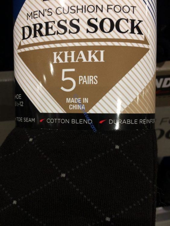 Kirkland Signature Men’s Dress Crew Sock 5 Pair CostcoChaser