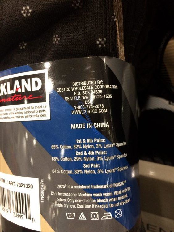 Costco7321320KirklandSignatureMensDressCrewSockspec CostcoChaser