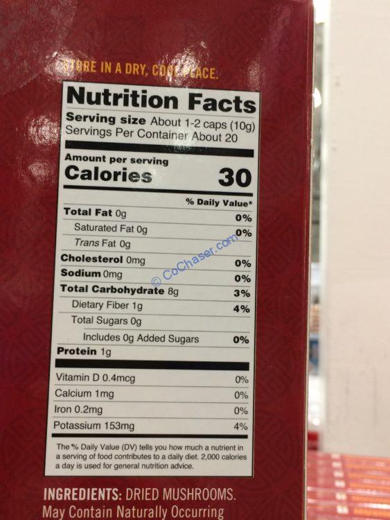 Costco1208140EpicureanSpecialtyShiitakeMushroomschart CostcoChaser