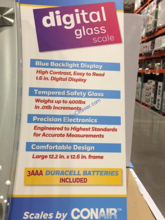 Costco1263614WeightWatchersDigitalGlassScalespec CostcoChaser