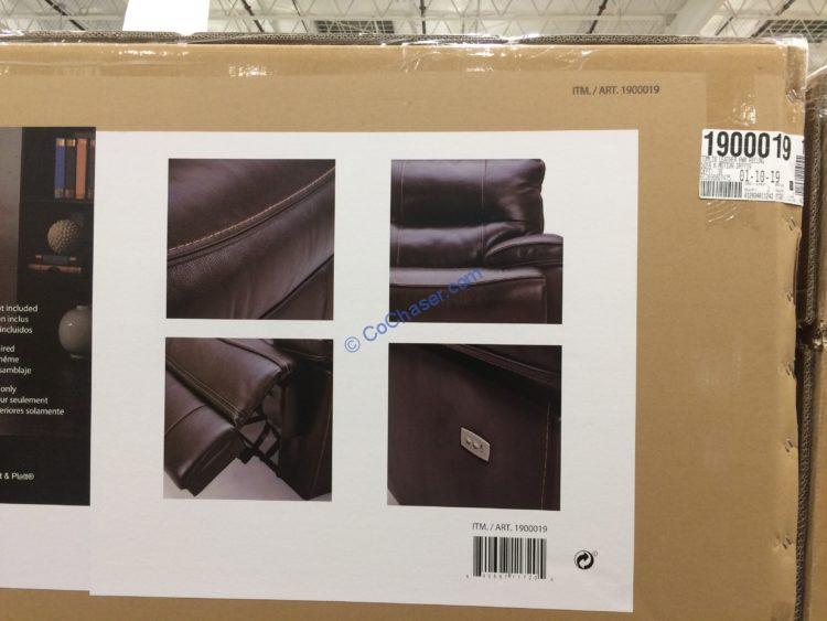 Costco1900019LeatherPowerRecliningSofapart CostcoChaser
