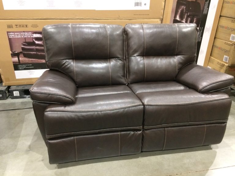 Leather Power Reclining Loveseat CostcoChaser