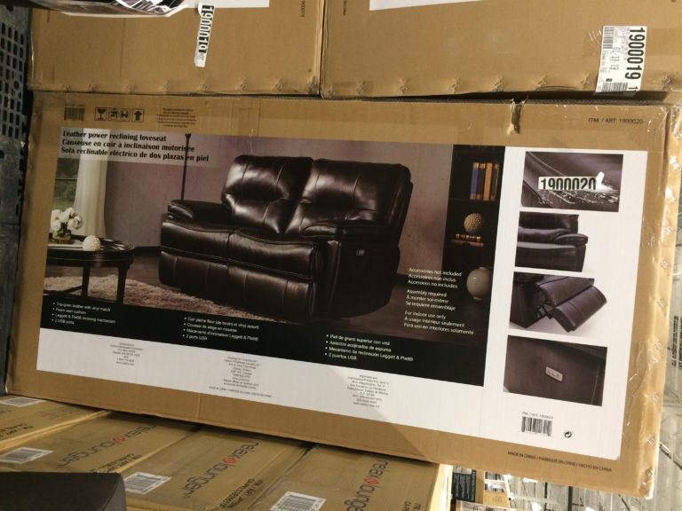 Costco1900020LeatherPowerReclining Loveseat 1 CostcoChaser
