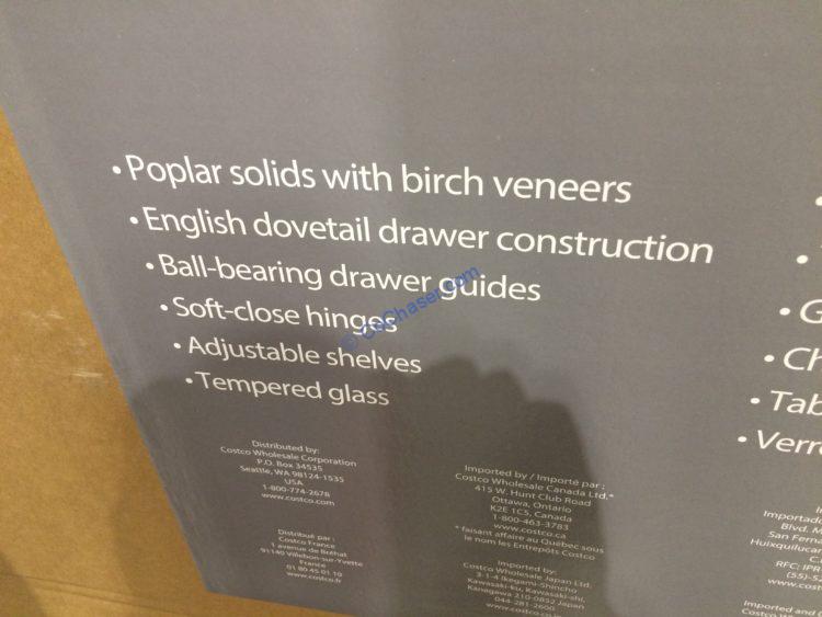 Costco1900109GlassDoorBookcasespec CostcoChaser