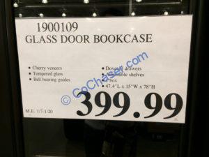 Costco-1900109-Glass-Door-Bookcase-tag