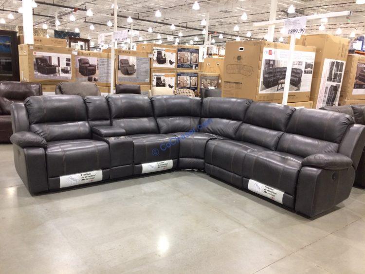 Pulaski Furniture Leather Power Reclining Sectional