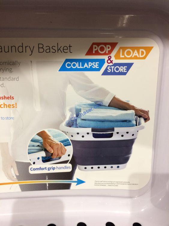 POP & LOAD Collapsible Hip Contour Laundry Basket CostcoChaser