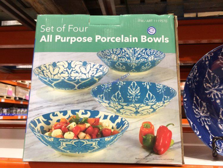 Certified Porcelain Dinner Bowl Set 4PC CostcoChaser