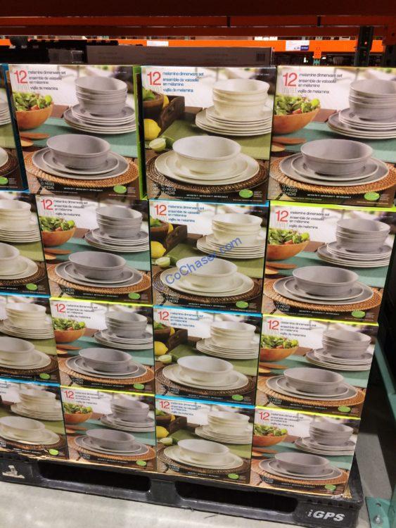Costco1119576MelamineDinnerware12PieceSetall CostcoChaser