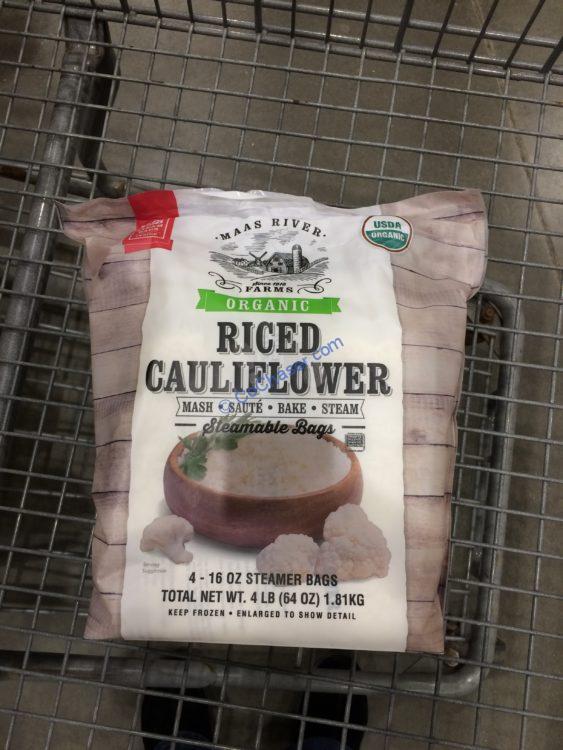 MASS River Organic Cauliflower Rice 4/1 Pound Bags