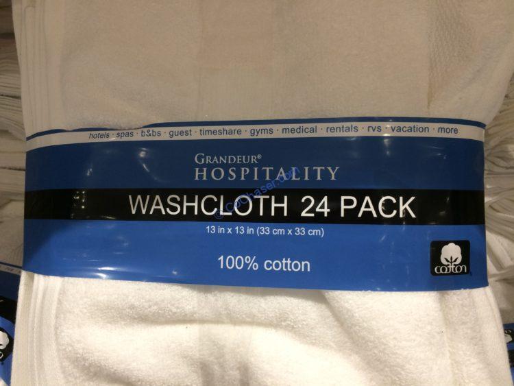 Grandeur Hospitality WashCloth 24 Pack 13 in x 13 in CostcoChaser