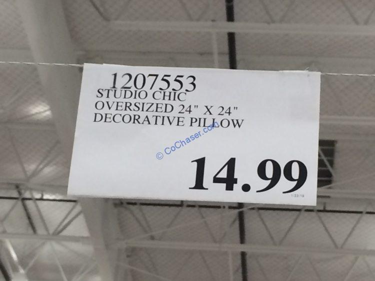 Costco1207553StudioChicOversizedDecorativePillowtag CostcoChaser