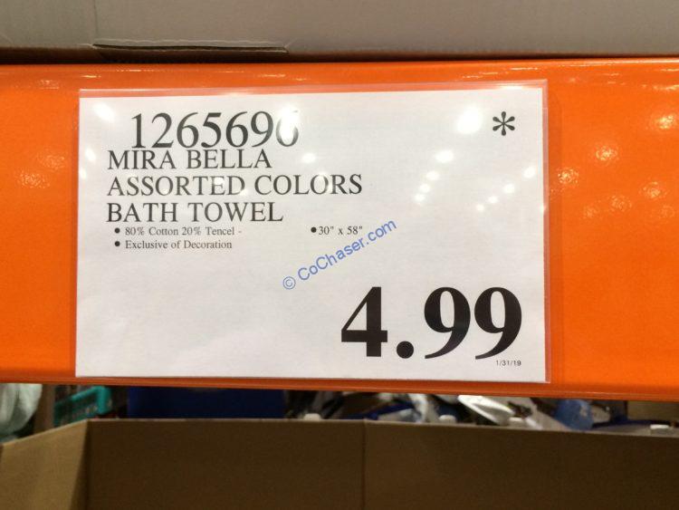 Costco1265690MiraBellaAssortedColorsBathToweltag CostcoChaser