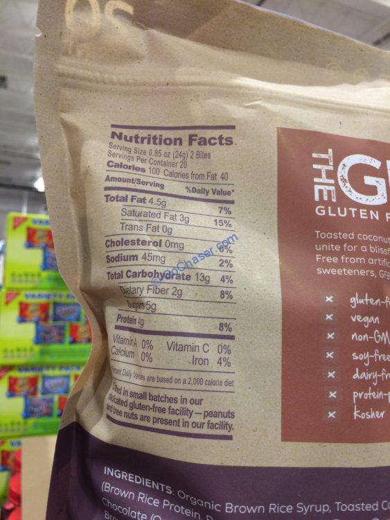 Costco1272903TheGlutenFreeBarDarkChocolateCoconutchart