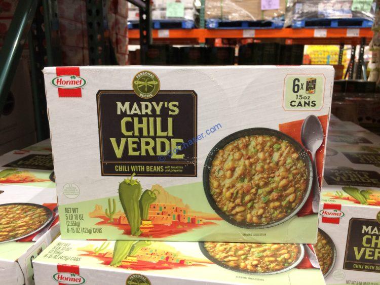 Hormel Personal Recipe Mary’s Chili Verde 6/15 Ounce Cans