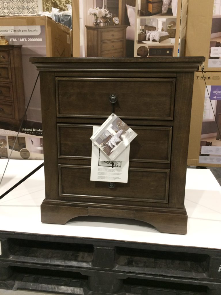 Universal Broadmoore Nightstand with Powder CostcoChaser