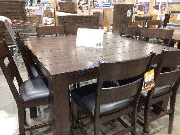 Bayside Furnishings 9PC Counter Height Dining Set, Model#CSC9PCCHD-5