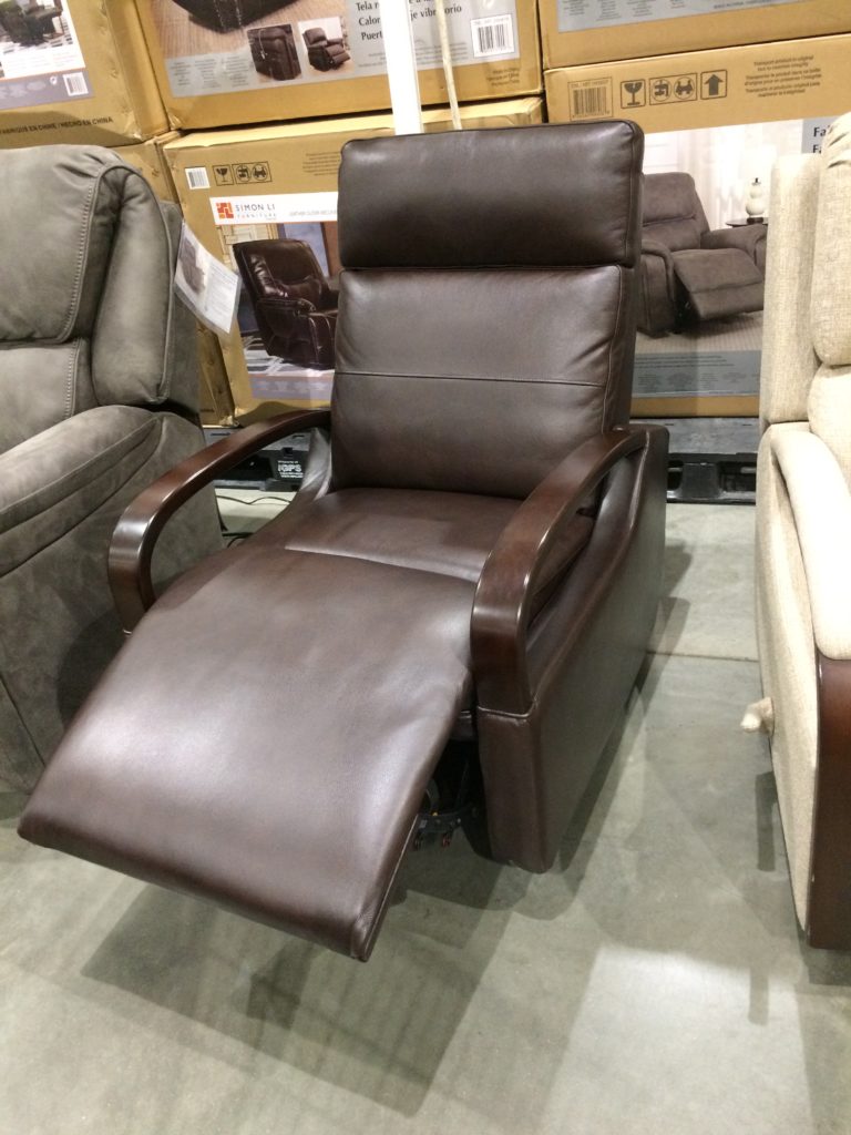 True Innovations Leather Swivel Glider Recliner, Model 1167906694