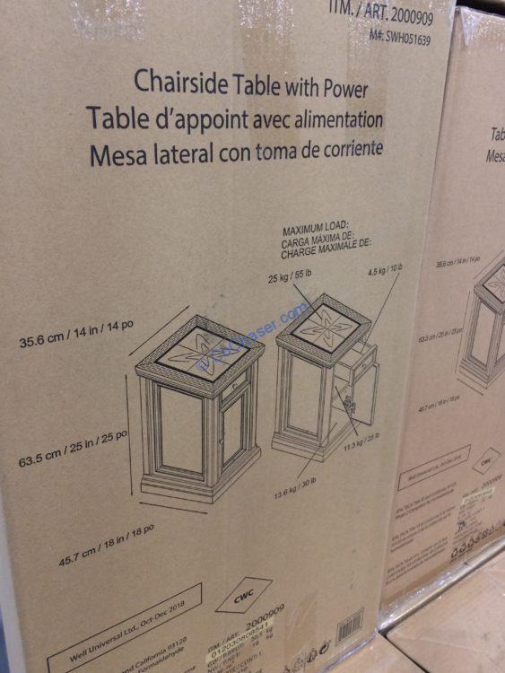 Costco2000909ChairsideTablewithPowersize CostcoChaser