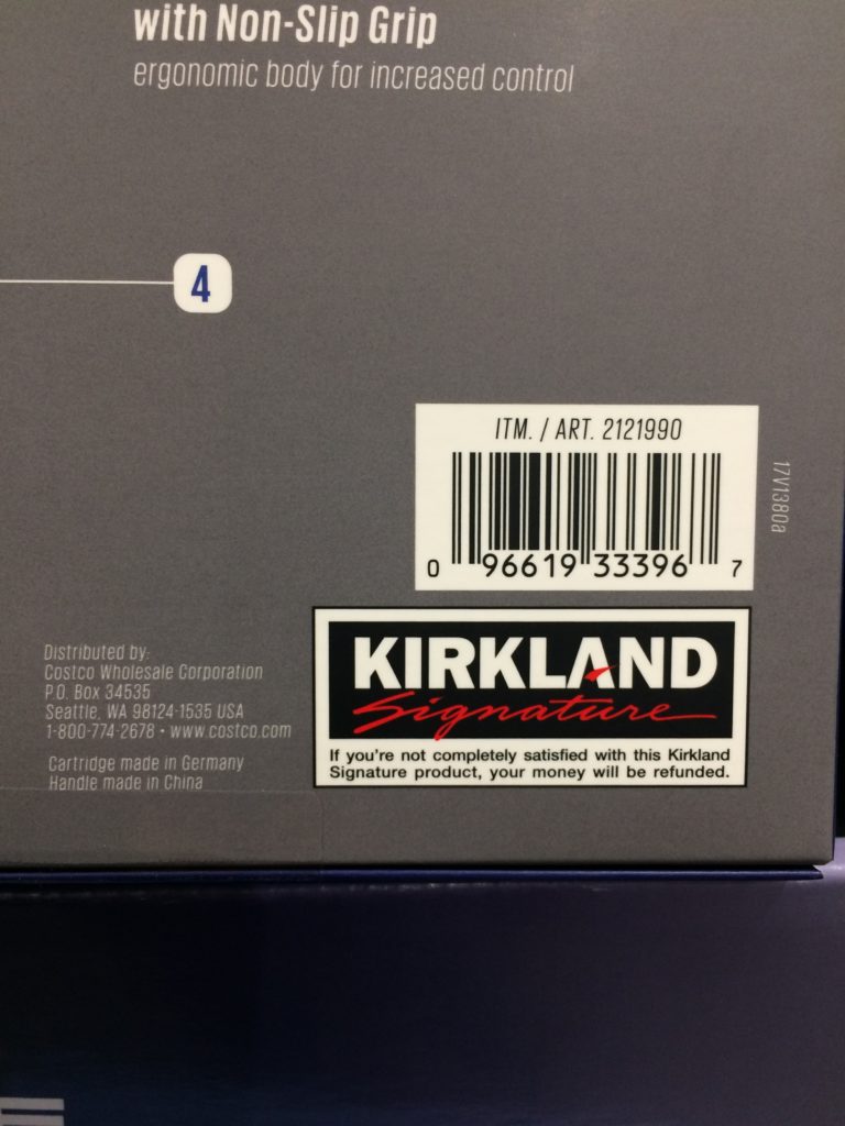 Costco2121990KirklandSignatureTripleBladeRazorbar CostcoChaser