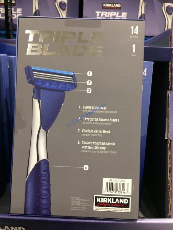Kirkland Signature Triple Blade Razor 14count CostcoChaser