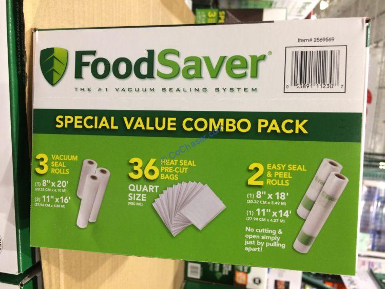 FoodSaver Bag COMB Rolls & Precut Bags CostcoChaser
