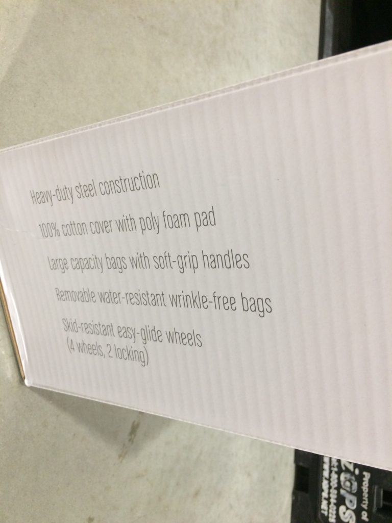 Costco579772Seville3BaglaundrySorterwithFoldingTablespec