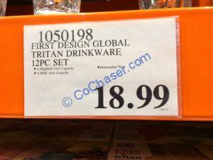 Costco-1050198-First-Design-Global-Tritan-Drinkware-12PC-Set-tag