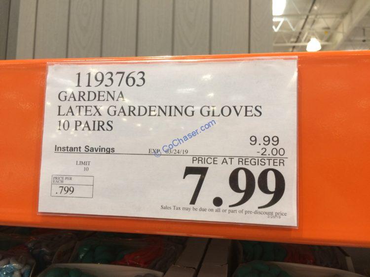 Costco1193763GardenaLatexGardeningGlovestag CostcoChaser