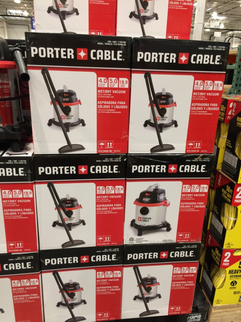 Costco1193784PorterCable5GStainlessSteelWetDryVacuum