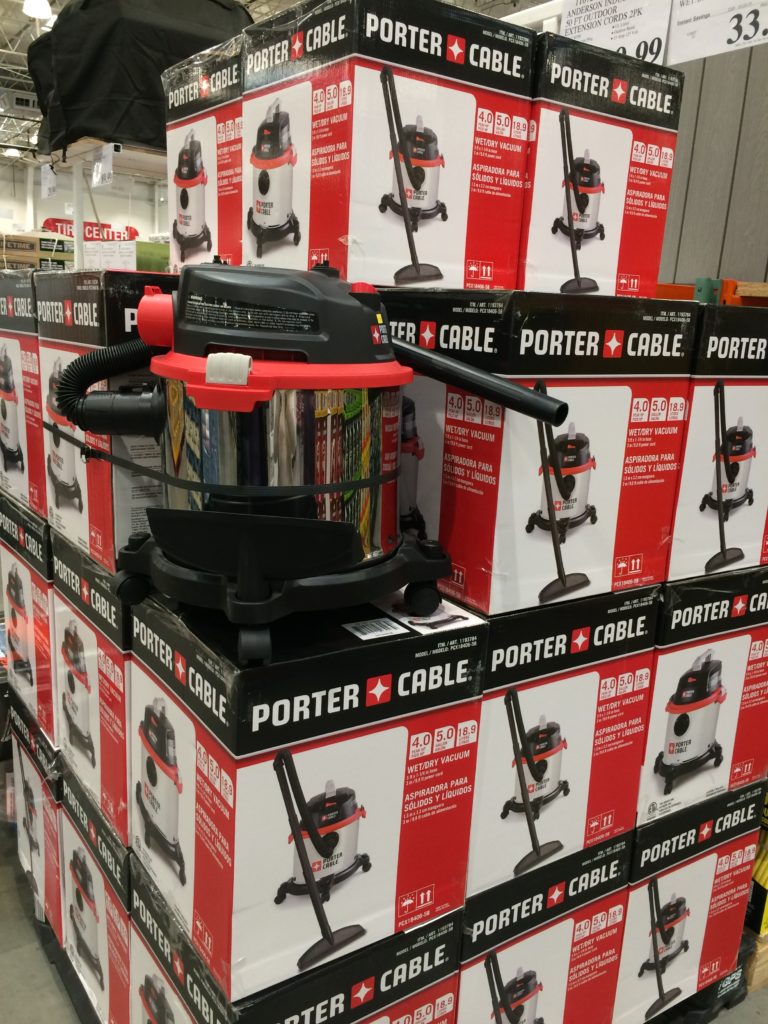 Porter Cable 5G Stainless Steel Wet/Dry Vacuum, Model PCX184065B