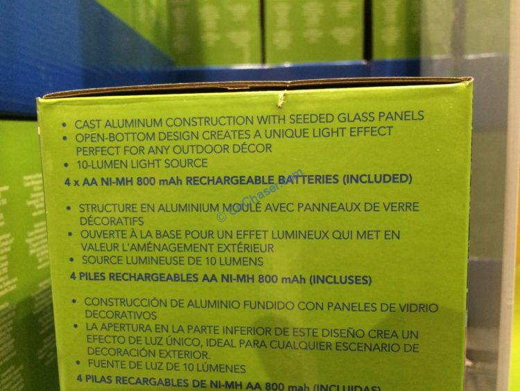 Costco1193788ParadiseSolarLED PostLights4PackSetspec