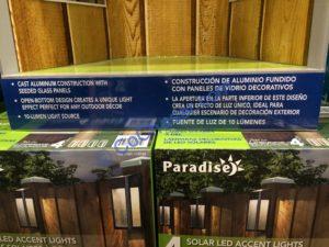 Costco-1193788-Paradise-Solar-LED –Post-Lights-4Pack-Set3