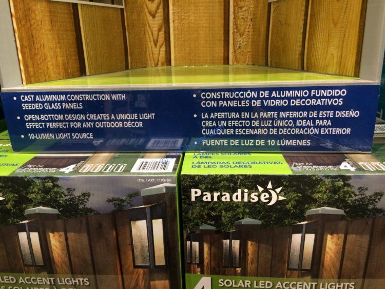Costco1193788ParadiseSolarLED PostLights4PackSet3 CostcoChaser