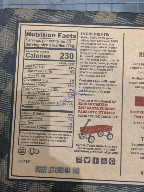 Kodiak Cakes Power Waffles 40 Count Box CostcoChaser