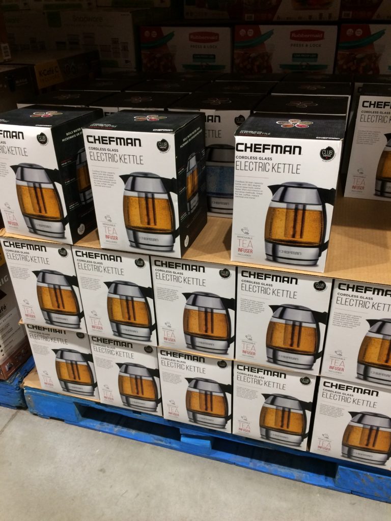 Costco1246542ChefmanElectricGlassKettlewithTeaInfuserall