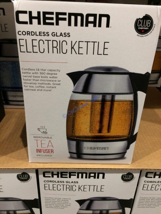 Costco1246542ChefmanElectricGlassKettlewithTeaInfuser1