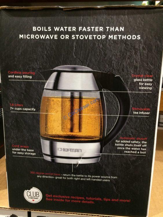 Costco1246542ChefmanElectricGlassKettlewithTeaInfuser3