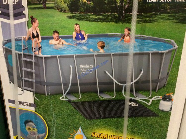 Bestway Oval Frame Pool 18 X 9 4, Rectangle Above Ground Pool Costco
