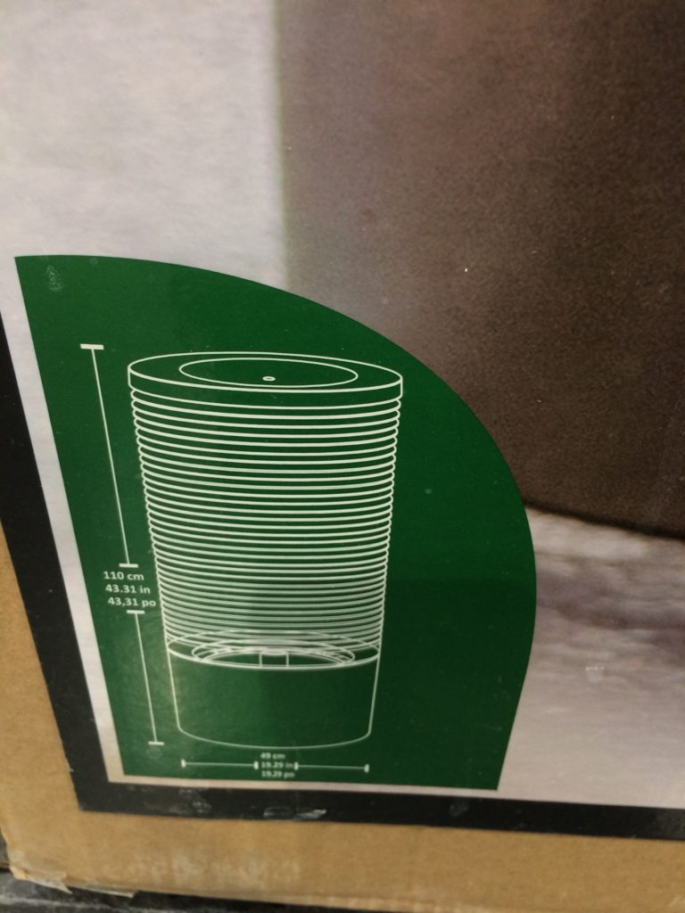 Costco1900686ModernRibbedSelfContainedOutdoorFountainsize