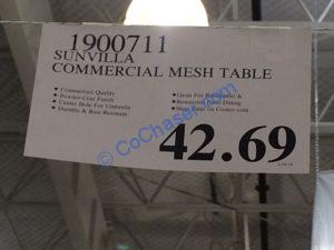 Costco-1900711-Sunvilla-Commercial-Mesh-Table-tag