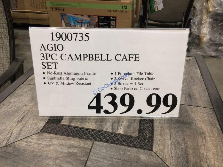 Costco1900735Agio3PCCampbellCaféSettag CostcoChaser