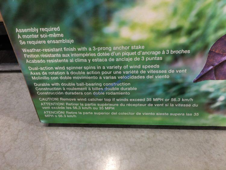 Costco1900789SouthernPatioSunflowerWindSpinnerinf CostcoChaser