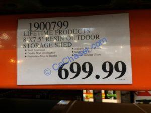 Costco-1900799-Lifetime-Products-Resin-Outdoor-Storage-Shed-tag