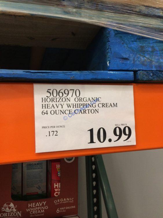 Horizon Organic Heavy Whipping Cream 64 Ounce Carton CostcoChaser