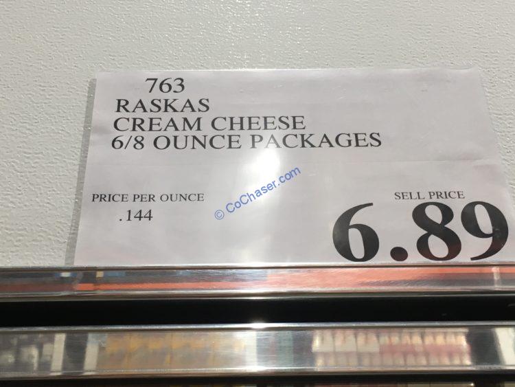 Raskas Cream Cheese 6/8 Ounce Packages CostcoChaser