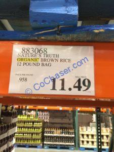 Costco-883068-Natures-Truth-Organic-Brown-Rice-tag