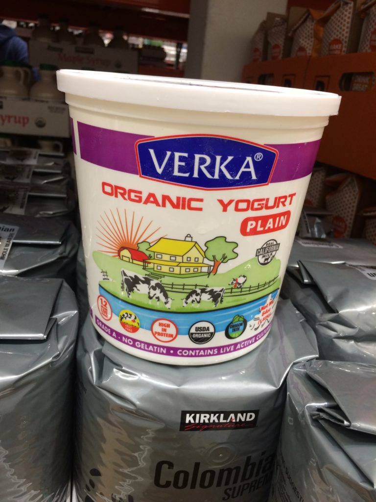 Verka Organic Plain Yogurt 4 Pound TUB CostcoChaser