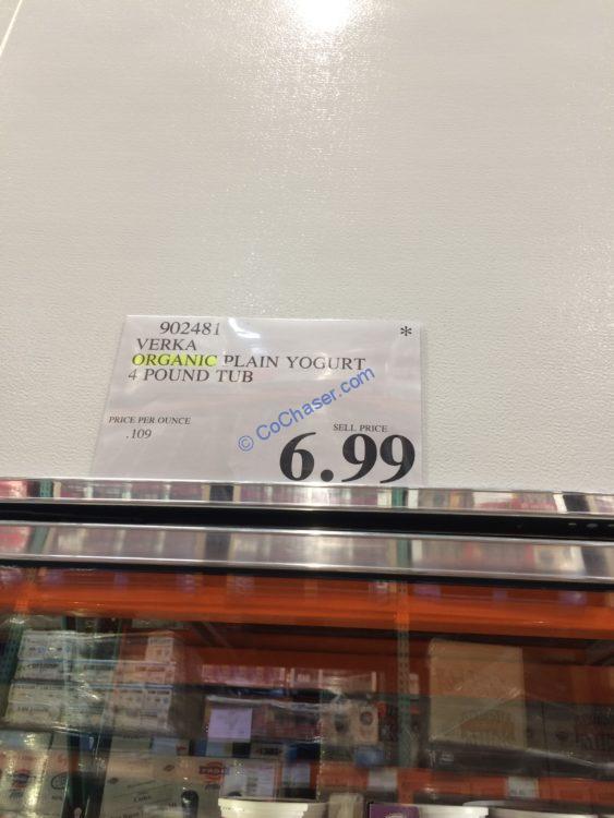 Verka Organic Plain Yogurt 4 Pound TUB CostcoChaser