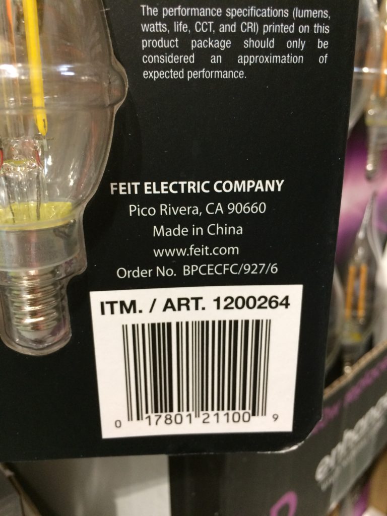 Coscoto1200264FeitElectricLedChandelierBulbsbar CostcoChaser